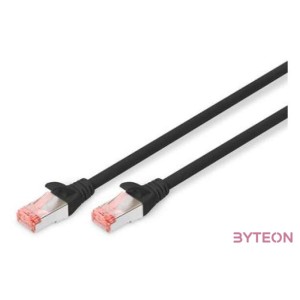 Digitus DK-1644-0025,BL hálózati kábel Fekete 0,25 M Cat6 S,FTP (S-STP)