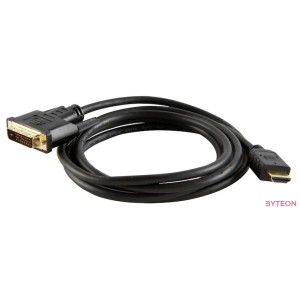Lanberg CA-HDDV-20CU-0018-BK video átalakító kábel 1,8 M HDMI A-típus (Standard) DVI-D Fekete