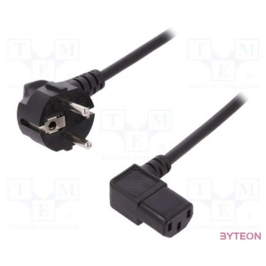 Digitus AK-440102-018-S tápkábel Fekete 1,8 M CEE7,7 IEC C13