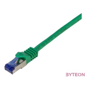 LogiLink C6A035S hálózati kábel Zöld 1 M Cat6a S,FTP (S-STP)