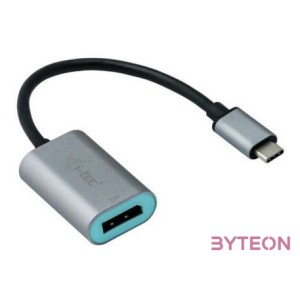 i-tec Metal C31METALDP60HZ video átalakító kábel 0,15 M USB C-típus Display Port Szürke, Türkizkék