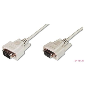 Digitus AK-610203-050-E VGA kábel 5 M VGA (D-Sub) Bézs