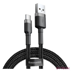 Baseus Cafule USB kábel 0,5 M USB 2.0 USB A USB C Fekete