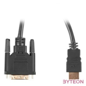 Lanberg CA-HDDV-20CU-0018-BK video átalakító kábel 1,8 M HDMI A-típus (Standard) DVI-D Fekete