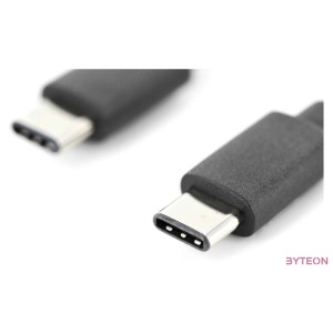 Digitus AK-300138-030-S USB kábel 3 M USB 2.0 USB C Fekete