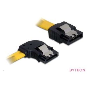 DeLOCK 0.7m SATA M,M SATA kábel 0,7 M Sárga