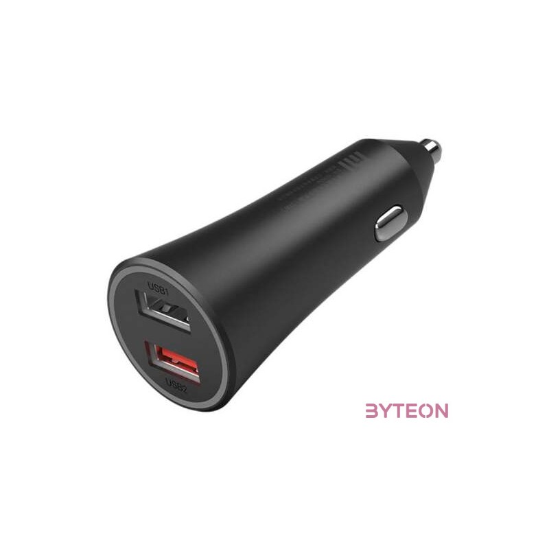 Xiaomi Mi 37W Dual-Port Car Charger Fekete Automatikus