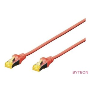 Digitus DK-1644-A-010,R hálózati kábel Vörös 1 M Cat6a S,FTP (S-STP)