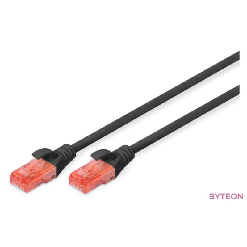 Digitus DK-1617-020,BL hálózati kábel Fekete 2 M Cat6 U,UTP (UTP)