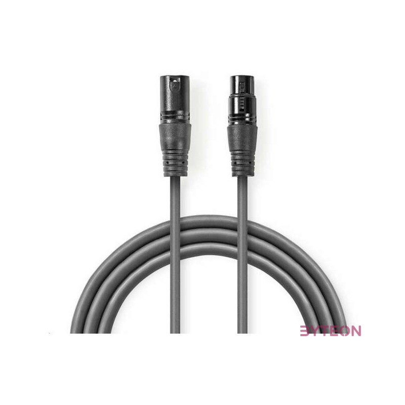 Nedis COTG15010GY200 audio kábel XLR (3-pin) Szürke