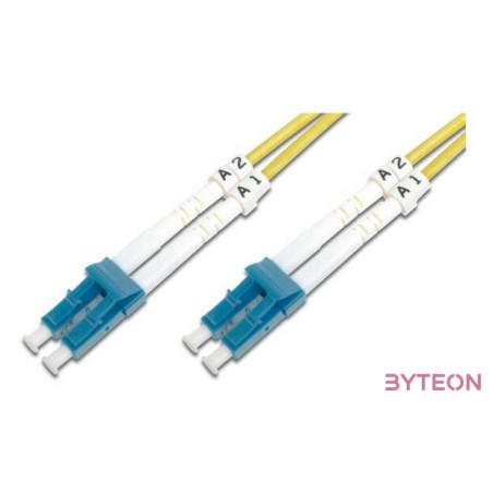 Digitus DK-2933-01 száloptikás kábel 1 M LC I-VH OS2 Sárga