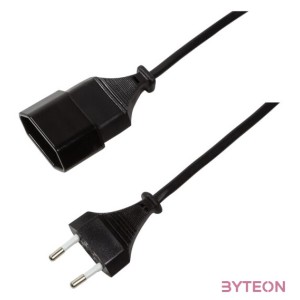 LogiLink 2m, 2xCEE 7,16 Fekete CEE7,16