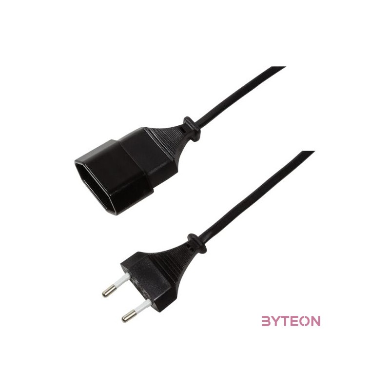 LogiLink 2m, 2xCEE 7,16 Fekete CEE7,16