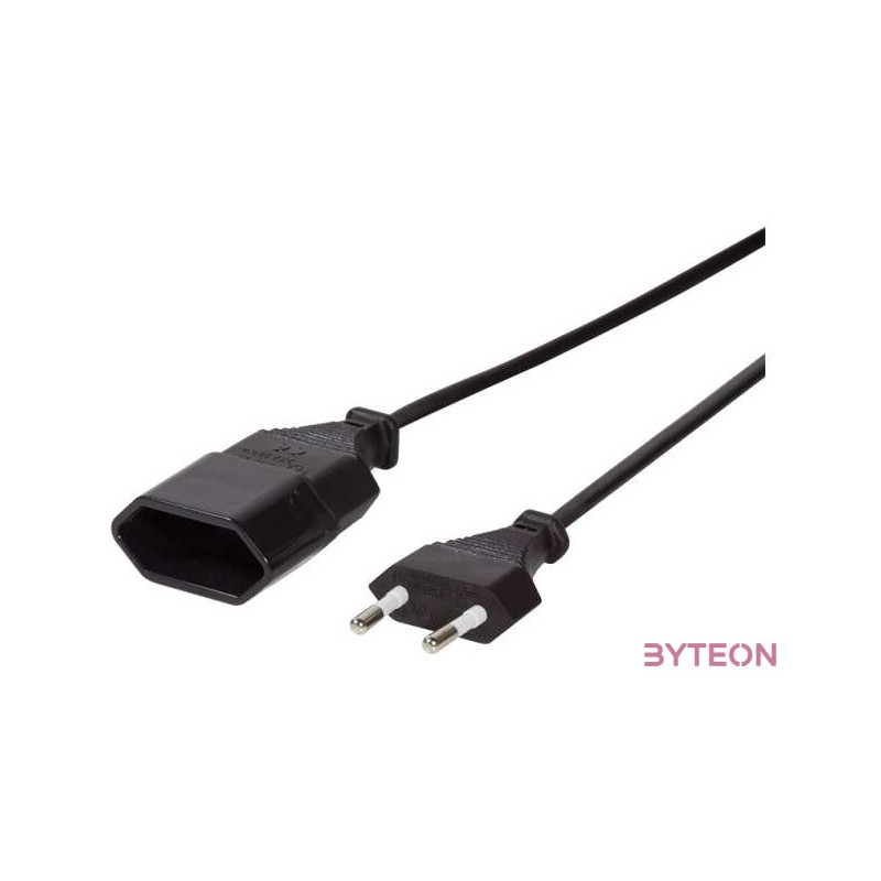 LogiLink 1m, 2xCEE 7,16 Fekete CEE7,16