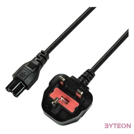 LogiLink CP120 tápkábel Fekete 1,8 M BS 1363 C5 csatlakozó