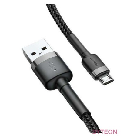 Baseus CAMKLF-CG1 USB kábel 2 M USB A Micro-USB B Fekete, Szürke
