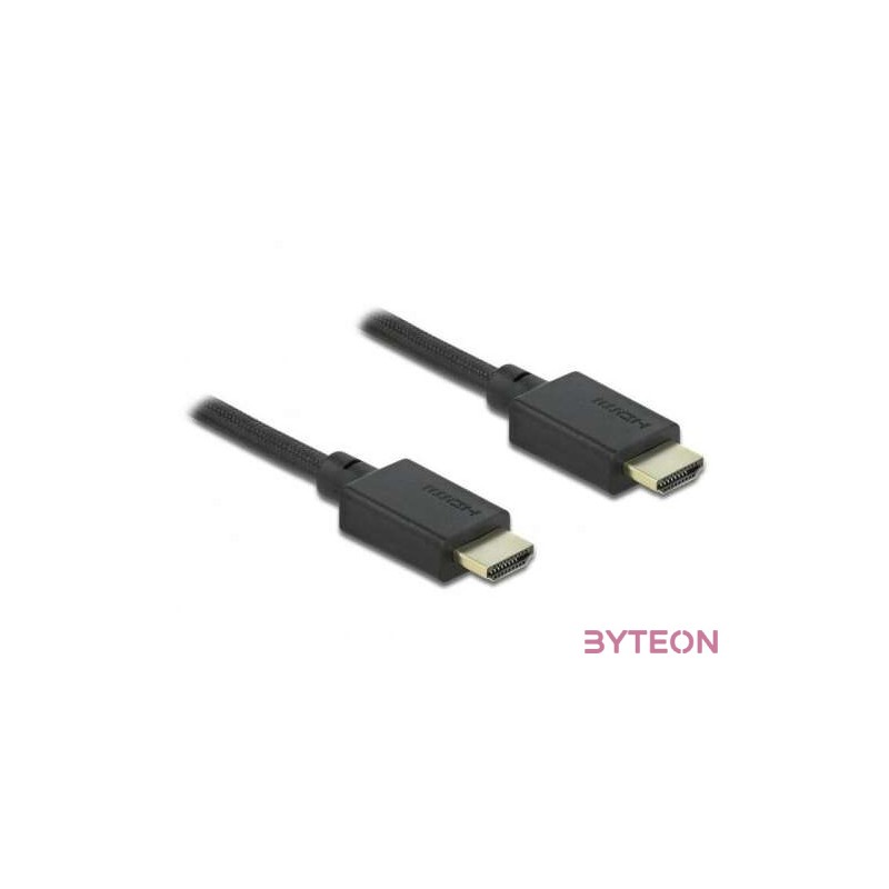 DeLOCK 85389 HDMI kábel 2,5 M HDMI A-típus (Standard) Fekete