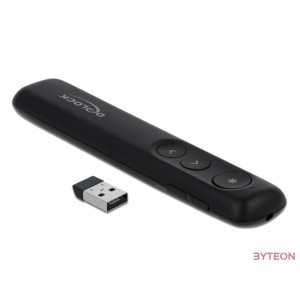 DeLOCK 64092 vezeték nélküli bemutatóeszköz Fekete