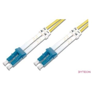 Digitus DK-2933-01 száloptikás kábel 1 M LC I-VH OS2 Sárga