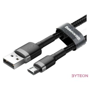 Baseus CAMKLF-CG1 USB kábel 2 M USB A Micro-USB B Fekete, Szürke