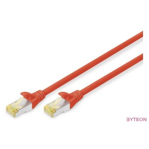 Digitus DK-1644-A-0025,R hálózati kábel Vörös 0,25 M Cat6a S,FTP (S-STP)
