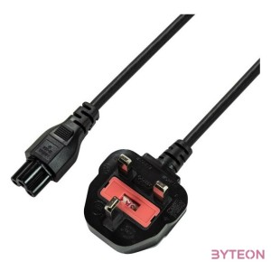 LogiLink CP120 tápkábel Fekete 1,8 M BS 1363 C5 csatlakozó