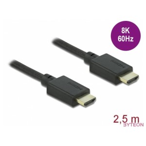 DeLOCK 85389 HDMI kábel 2,5 M HDMI A-típus (Standard) Fekete
