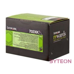 Lexmark 702XK Eredeti Fekete 1 dB