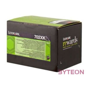 Lexmark 702XK Eredeti Fekete 1 dB