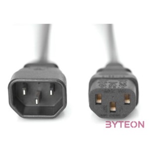 Digitus AK-440201-050-S tápkábel Fekete 5 M C13 csatlakozó IEC C13