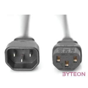 Digitus AK-440201-050-S tápkábel Fekete 5 M C13 csatlakozó IEC C13