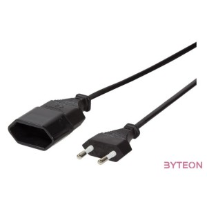 LogiLink 2m, 2xCEE 7,16 Fekete CEE7,16