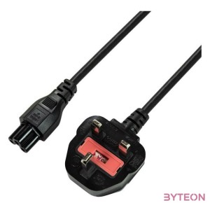 LogiLink CP120 tápkábel Fekete 1,8 M BS 1363 C5 csatlakozó