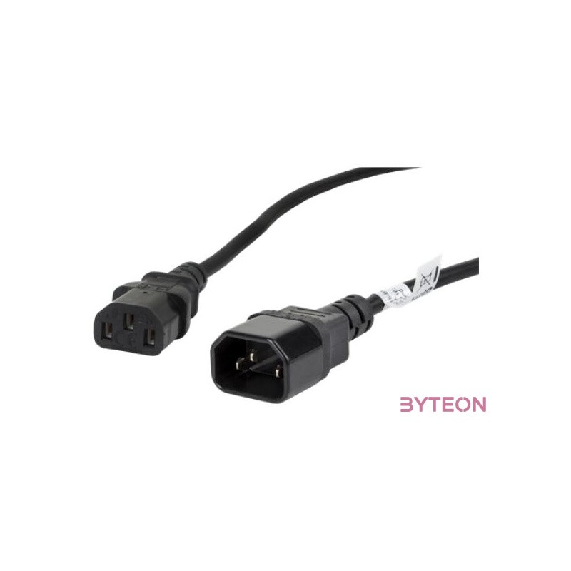 Lanberg CA-C13E-11CC-0018-BK tápkábel Fekete 1,8 M C13 csatlakozó C14 csatlakozó