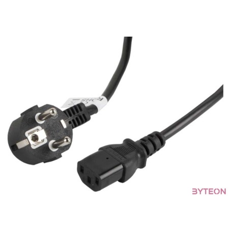 Lanberg CA-C13C-11CC-0030-BK tápkábel Fekete 3 M C13 csatlakozó CEE7,7