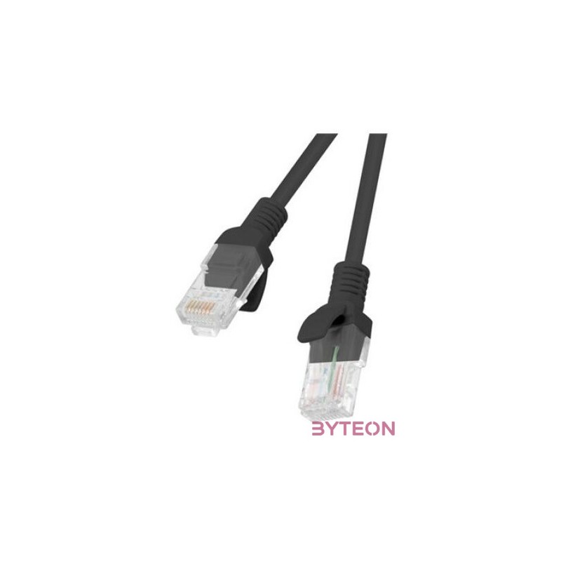 Lanberg PCU6-10CC-0100-BK hálózati kábel Fekete 1 M Cat6 U,UTP (UTP)