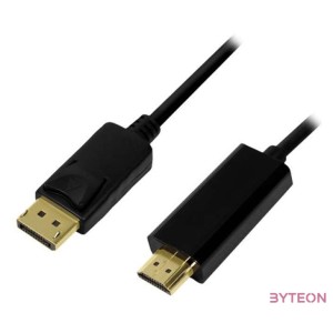 LogiLink CV0126 video átalakító kábel 1 M DisplayPort HDMI A-típus (Standard) Fekete