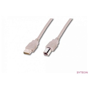 Digitus AK-300102-018-E USB kábel 1,8 M USB 2.0 USB A USB B Bézs