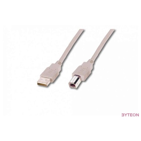 Digitus AK-300102-018-E USB kábel 1,8 M USB 2.0 USB A USB B Bézs