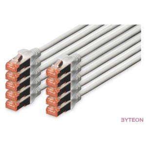 Digitus DK-1644-030-10 hálózati kábel Szürke 3 M Cat6 S,FTP (S-STP)