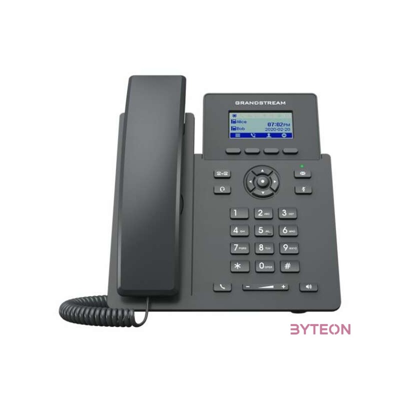 Grandstream Networks GRP2601P IP telefon Fekete 2 sorok LCD