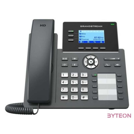 Grandstream Networks GRP2604P IP telefon Fekete 3 sorok LCD
