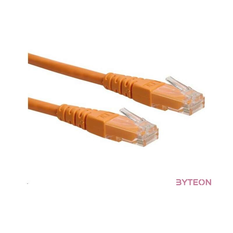 ROLINE 1.0m Cat6 UTP hálózati kábel Narancssárga 1 M U,UTP (UTP)
