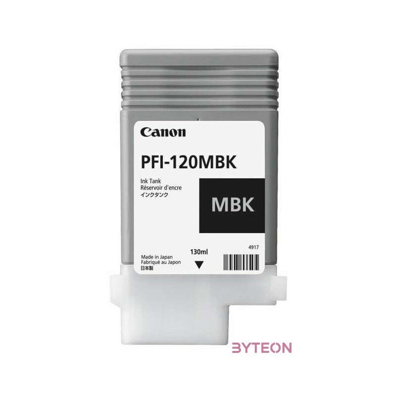 Canon PFI-120MBK tintapatron 1 dB Eredeti Matt fekete
