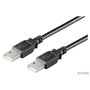 Goobay USB 2.0 AA 300 LC HiSpeed, 3m USB kábel USB A Fekete