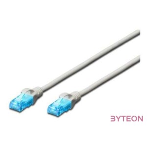 Digitus Cat.5e, U-UTP, 1.5m hálózati kábel Szürke 1,5 M Cat5e U,UTP (UTP)