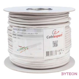 Gembird CAT6 UTP 100m hálózati kábel Szürke U,UTP (UTP)