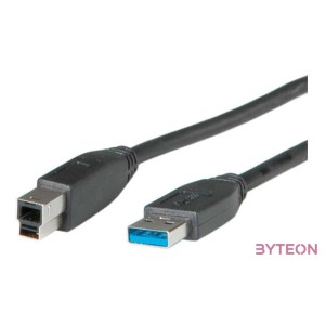 ROLINE 11.02.8870 USB kábel 1,8 M USB 3.2 Gen 1 (3.1 Gen 1) USB A USB B Fekete