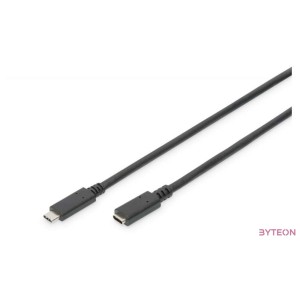 Digitus AK-300210-007-S USB kábel 0,7 M USB 3.2 Gen 1 (3.1 Gen 1) USB C Fekete