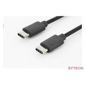 Digitus 1.8m USB 3.1 C - C USB kábel 1,8 M USB 3.2 Gen 2 (3.1 Gen 2) USB C Fekete